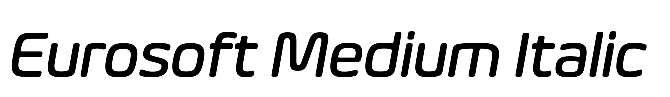 Eurosoft Medium Italic